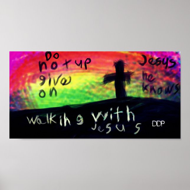 Poster Caminhando com Jesus (Frente)