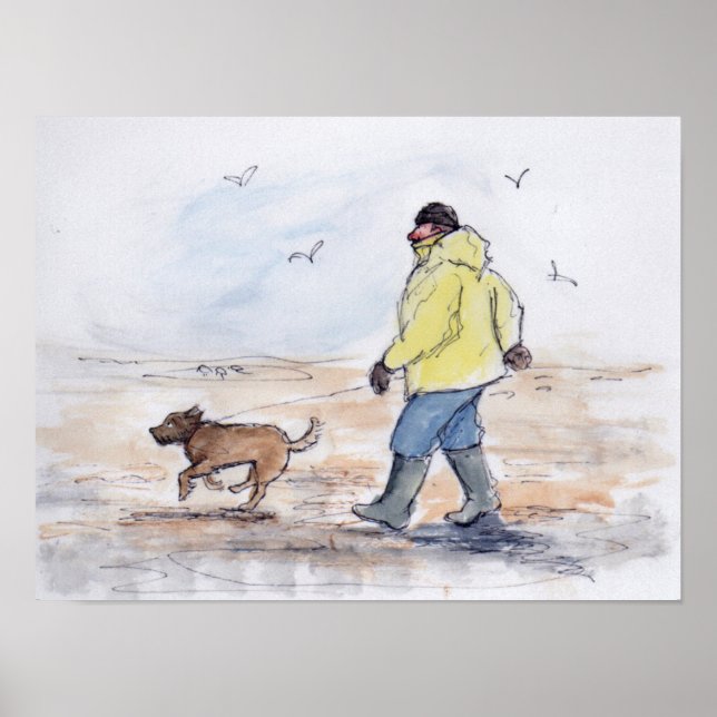 Póster Caminhando com o cachorro - 01 (Frente)