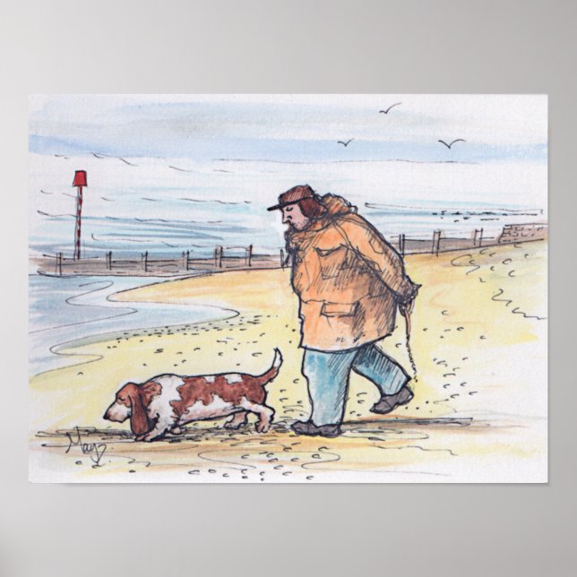 Póster Caminhando com o cachorro - 02 (Frente)