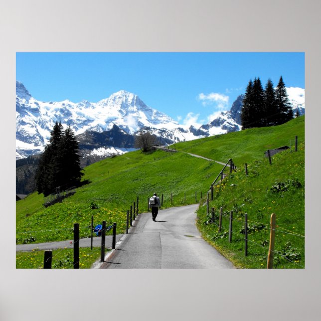 Poster Caminhando em Murren (Frente)