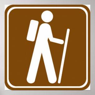 Póster Caminhando o sinal da estrada