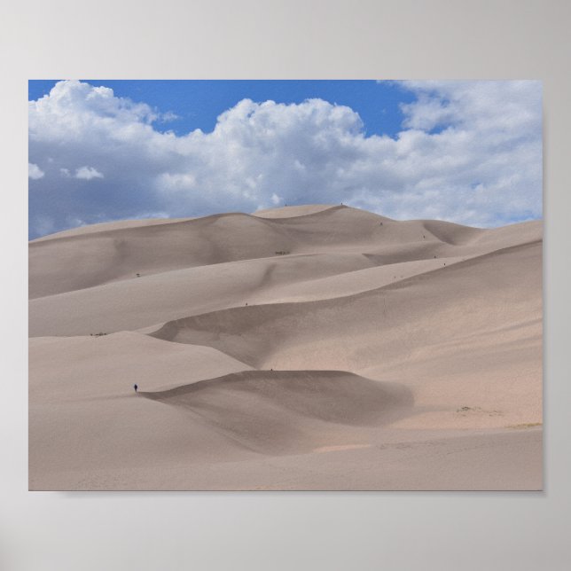 Poster Caminhando pelo Excelente Sand Dunes, Colorado (Frente)