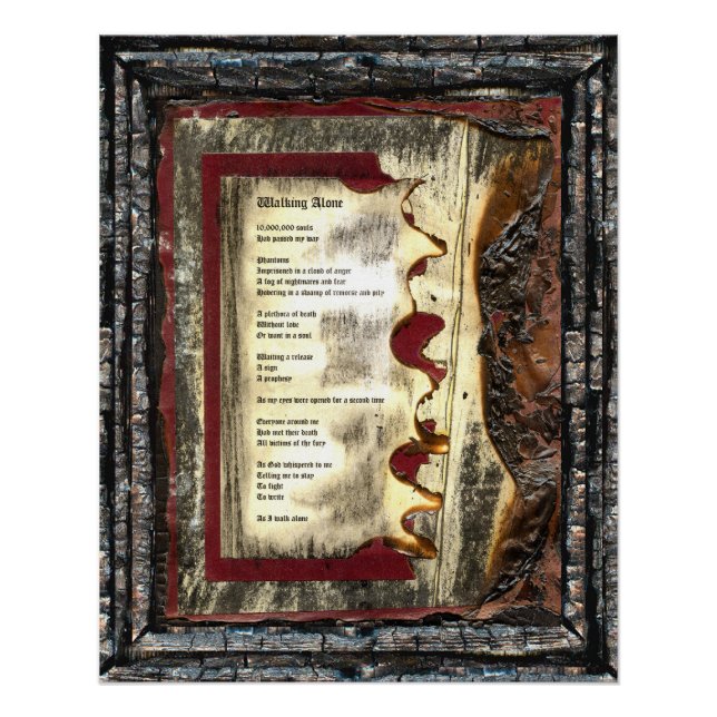 Póster Caminhando Sozinho (Frente)