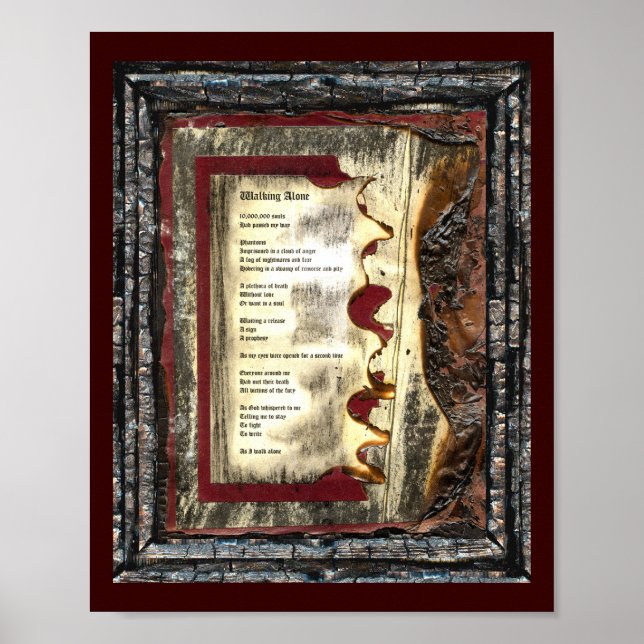 Poster Caminhando Sozinho (Frente)