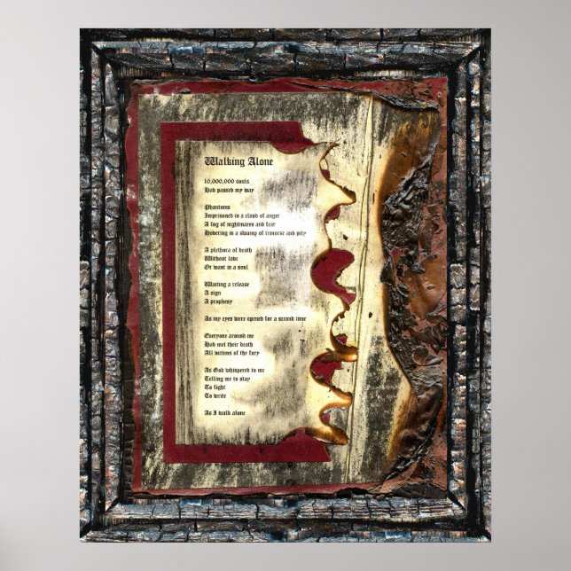 Poster Caminhando Sozinho (Frente)