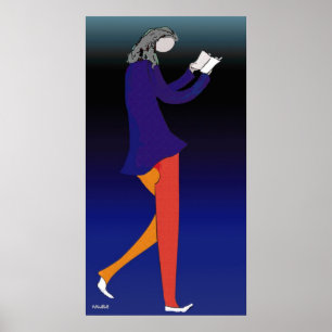 Póster Caminhante da leitura