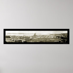 Póster Caminhante da madeira serrada do lago Leech, foto