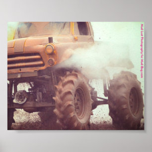 Poster Caminhão 4x4 de atolamento da lama