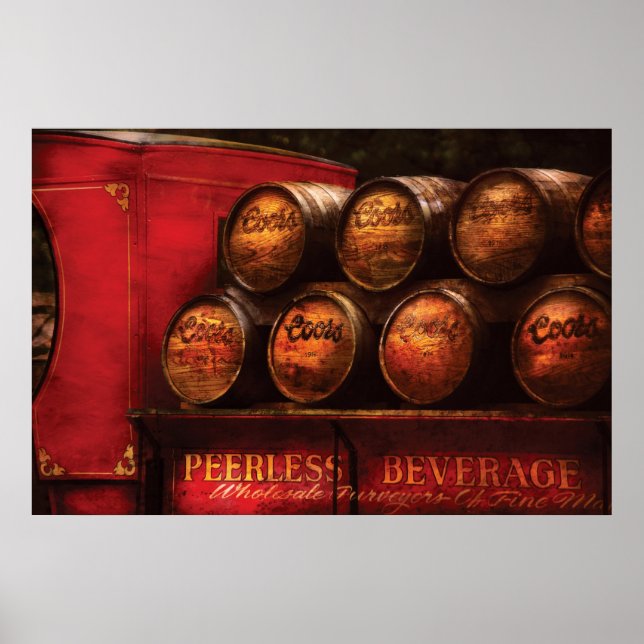 Póster Caminhão - Caminhão de Cerveja (Frente)