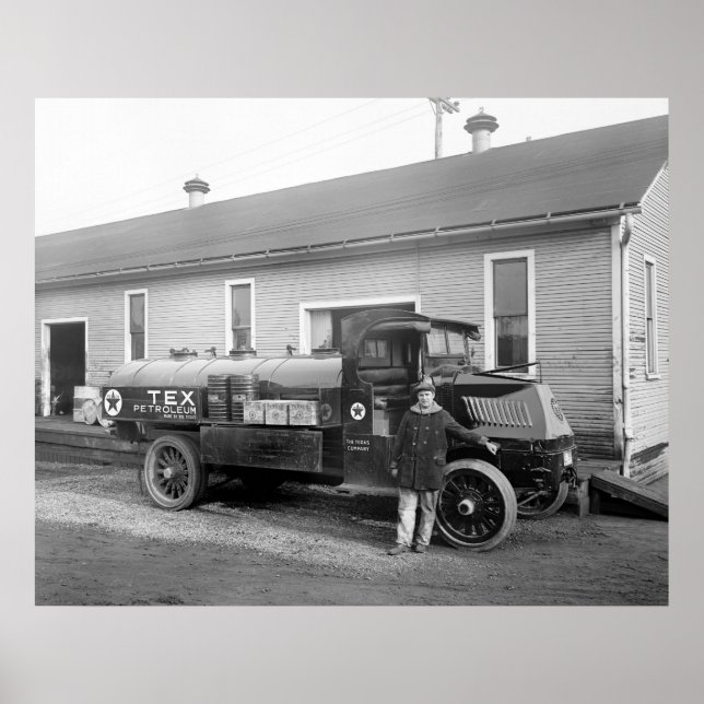 Poster Caminhão da Companhia Petrolífera, início dos anos (Frente)