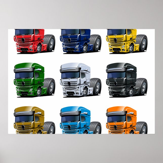 Poster Caminhão de animação (Frente)