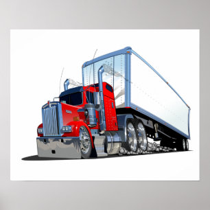 Poster Caminhão de animação