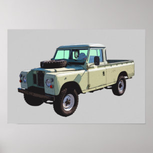 Póster Caminhão de Aquisição do Land Rover 1971