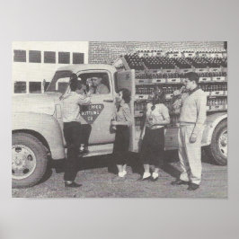 Poster Caminhão de Bebidas Moles 1951