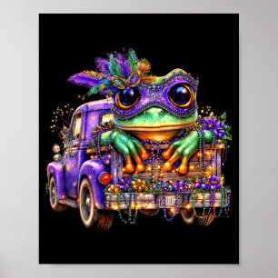 Poster Caminhão de Carnaval de Sapo Nola Cute Crianças Me