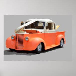 Póster Caminhão de coleta 1939 restaurado