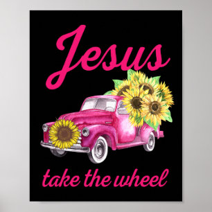 Poster Caminhão de Consciência do Cancer da Mama Jesus Pe