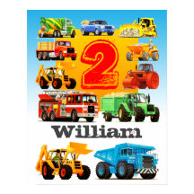 Caminhão de Construção do segundo aniversário de M