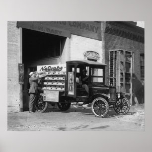 Póster Caminhão de Entrega de Refrigerante, 1924. Foto An