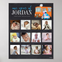 Caminhão de Foodie Sésame Street Um Ano de 12 Mese