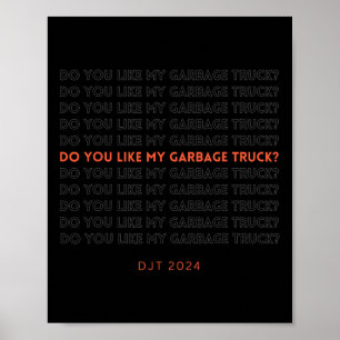 Poster Caminhão de lixo Trump