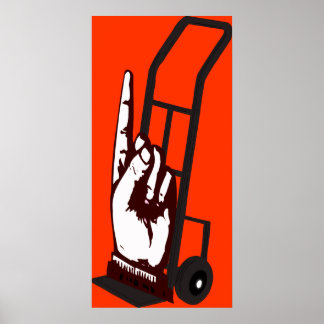 Póster Caminhão de Mão