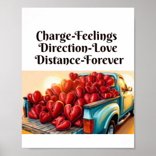 Poster Caminhão do Amor - Coração em Rodas