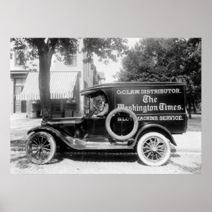 Póster Caminhão do painel 1920