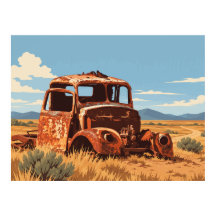 Caminhão Enferrujado Vintage Coober Pedy