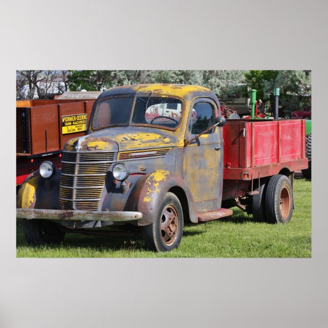 Póster Caminhão fazenda de ontem (Frente)