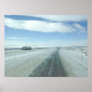 Póster Caminhão Interstate 80 Wyoming EUA
