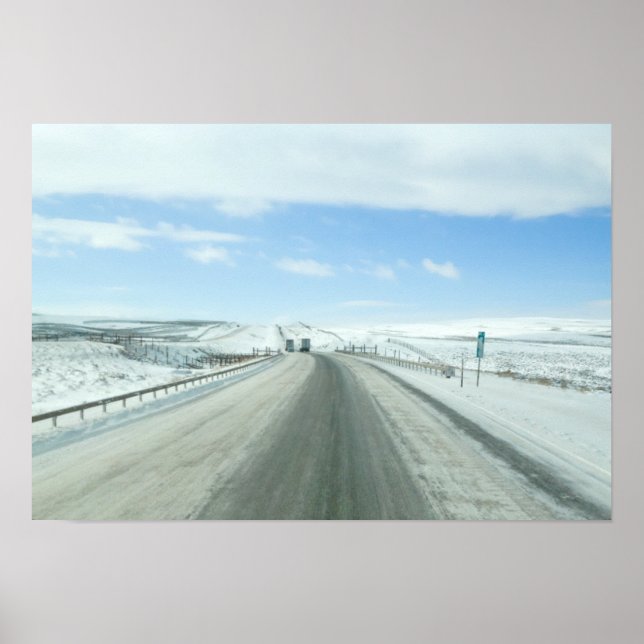 Póster Caminhão Interstate 80 Wyoming EUA (Frente)