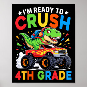 Poster Caminhão Monstro T Rex Ck 4ª Série Para a Escola