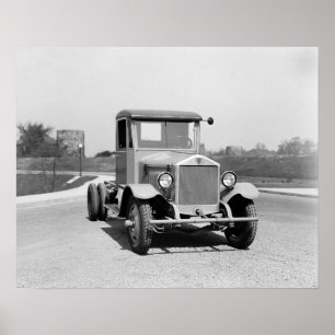 Póster Caminhão pesado, 1925. Vintage Photo