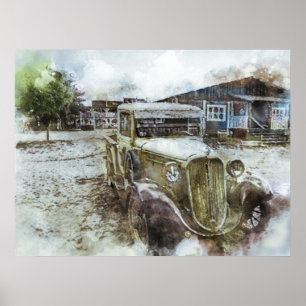 Poster Caminhão Vintage