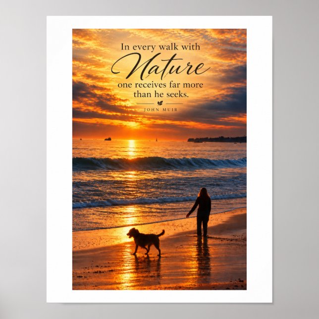 Poster Caminhar com a Natureza (Frente)