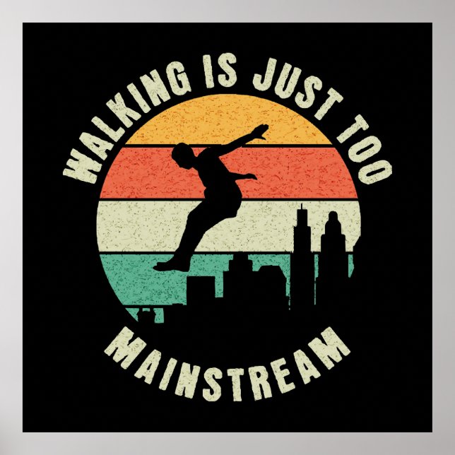 Poster Caminhar é Muito Mainstream (Frente)
