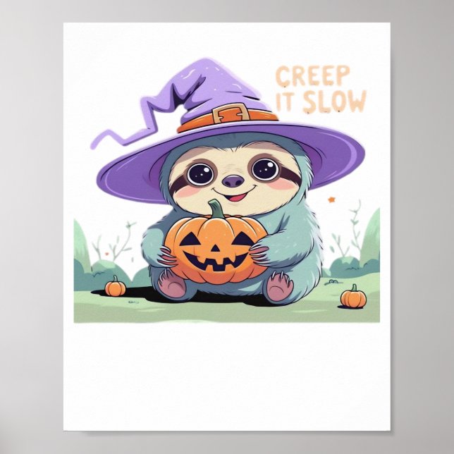 Poster Caminhar Lentamente – Camisa de Halloween de Pregu (Frente)