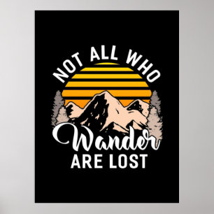 Poster Caminhar Nem Todos Que Vagueiam São Perdidos