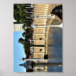 Poster Caminho ao redor do Lago Espelho em um