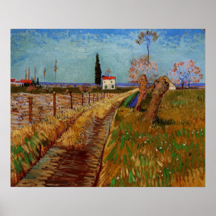 Póster Caminho Através de um Campo, Salgueiros de Vincent