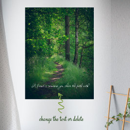 Poster Caminho da floresta solar