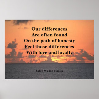 Póster Caminho da honestidade