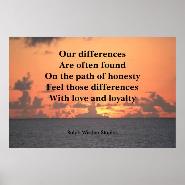 Póster Caminho da honestidade (Frente)