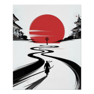 Póster Caminho da lâmina silenciosa - Viagem de Samurai
