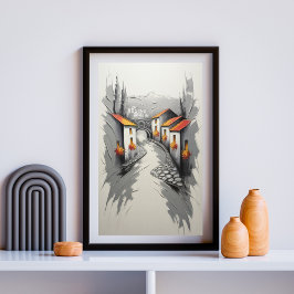 Poster Caminho da Vila Hillside