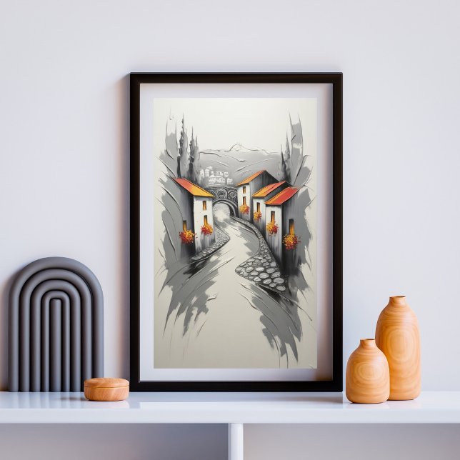 Poster Caminho da Vila Hillside (Criador carregado)