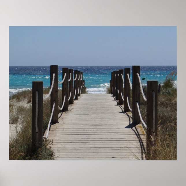 Póster Caminho de barro até a praia (Frente)