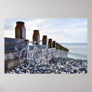 POSTER CAMINHO DE BICICLETA DE PRAIA DE EASTBOURNE