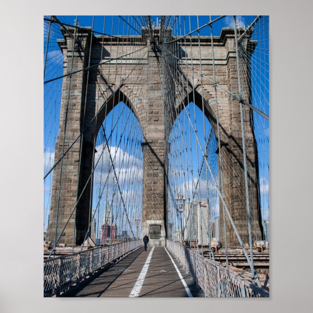 Poster Caminho de Caminhada da Ponte Brooklyn (Frente)